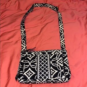 Black and White Patterned Vera Bradley Purse